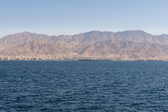 Sailing on a boat at the Red Sea Eilat