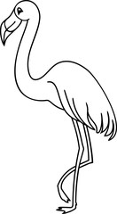 Flamingo coloring page