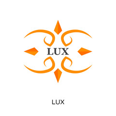lux logo isolated on white background for your web, mobile and app design