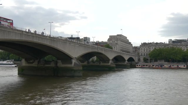 The Waterloo Bridge over River Thames