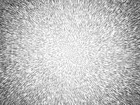 Comic speed frame. Scrawl strokes. Explosion background. Hand drawn effect backdrop. Ink paint strokes circle. Vintage pop art comic. Abstract vector. Zoom tunnel sketch.
