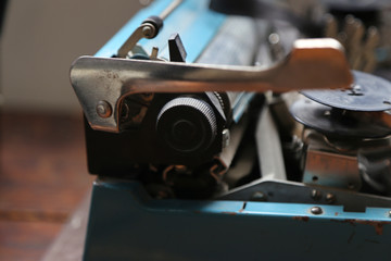 Fototapeta na wymiar retro typewriter old