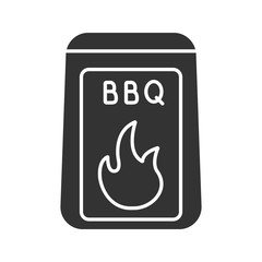 Barbeque coal glyph icon