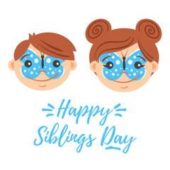 National Siblings Day greeting card