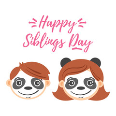 National Siblings Day greeting card