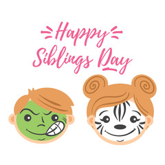 National Siblings Day greeting card