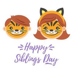 National Siblings Day greeting card