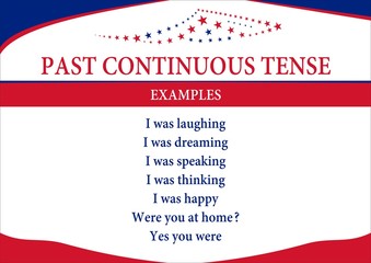 past continuous tense