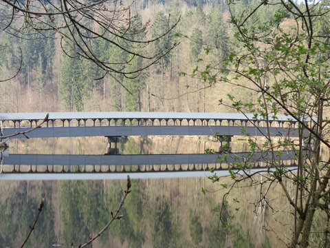 Schloss Burgk Br&uuml;cke Holzbr&uuml;cke