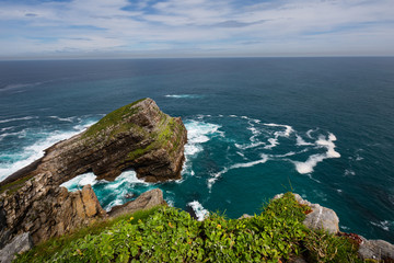 View of the cape Vidio, Oviñana, Cudillero