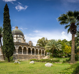 The Church Of The Beatitudes where Jesus preached the Sermon on the Mount.