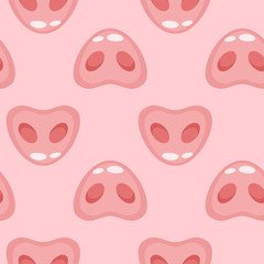 seamless pattern with pink pig