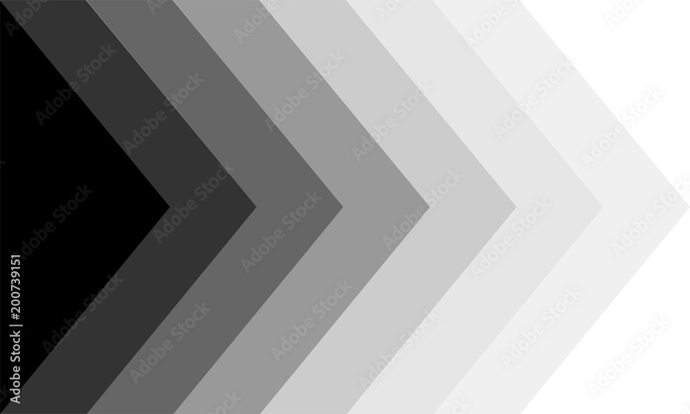 Wall mural abstract black and gray pattern on which the arrow points right or next. modern futuristic backgroun