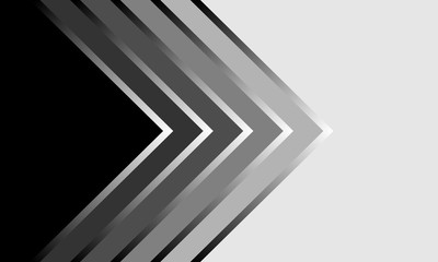 Abstract black and gray pattern on which the arrow points right or next. Modern futuristic background vector illustration.