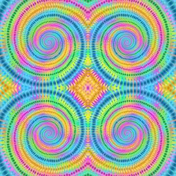 Boho tie dye background watercolor effect vector hippie rainbow 1