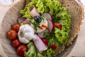 Fresh vegetables for preparing healthy meals