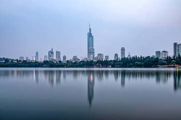 Fototapeta na wymiar Nanjing, China city skyline