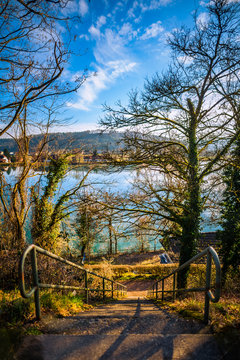 Treppe zum  Waldshuter Rhein
