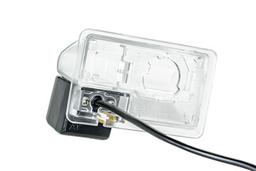 Obraz premium car rear view camera with a transparent plafond back view