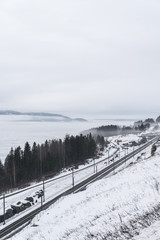 Winter railway in Norway