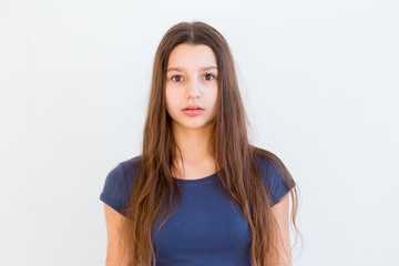 Obraz premium Girl showing emotions