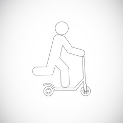 push scooter icon
