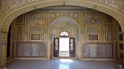 Fototapeta na wymiar Nahargarh Fort in Jaipur, Rajasthan, Mogularchitektur