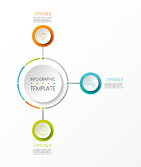 Multicoloured infographic template - company milestone. Vector.