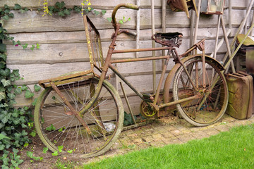 Old rusty dutch Bicycle