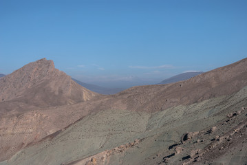 Fototapeta na wymiar Aragats range in Armenia as seen from Dogubayazitm, Eastern Turkey.