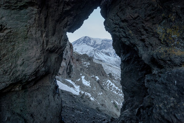 Mt. Ararat (5137 m) as seen from Ahora gorge.
