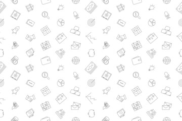 Vector business pattern. Business seamless background