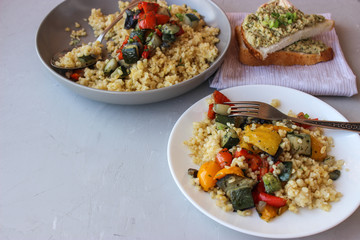 Groats of processed wheat Bulgur
