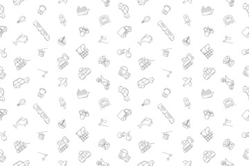Vector vehicle pattern. Vehicle seamless background	