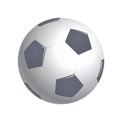 Fototapeta premium Soccer football ball isolated on white background. Vector illustration.