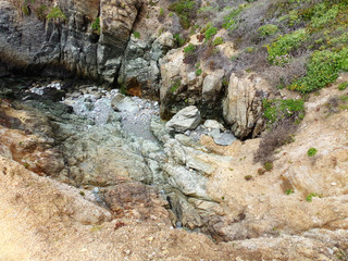 California Coast - Rocks in the Pacific Ocean 