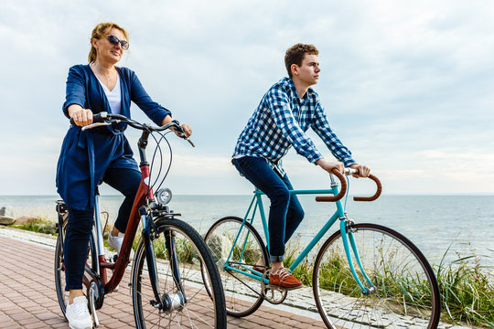 Healthy lifestyle - people riding bicycles © Jacek Chabraszewski