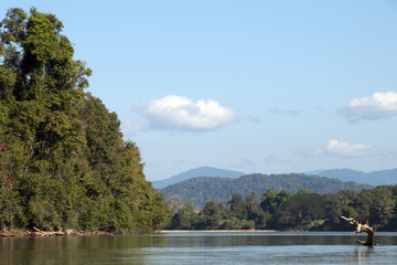Voen Sai Cambodia, landscape along the Tonle Se San river