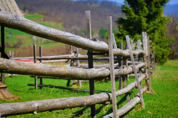 old wooden fence