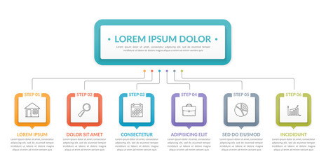 Infographic Template with 6 Steps
