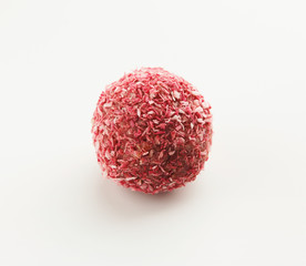 Vegan chocolate candy isolated on white