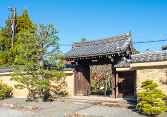 Front facade of Japanese style building