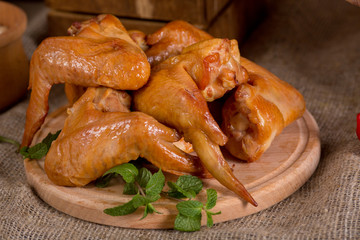 wings smoked chicken