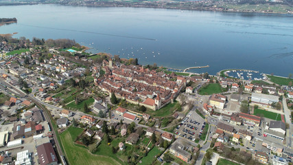 Obraz premium Murten, Kanton Fribourg, Schweiz