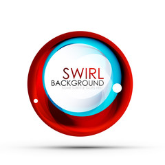 Spiral swirl flowing lines 3d vector abstract digital motion background design. Rotating concept
