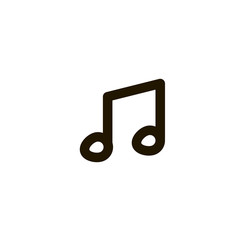 music note icon. sign design