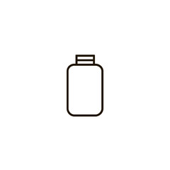 medicine bottle icon. sign design