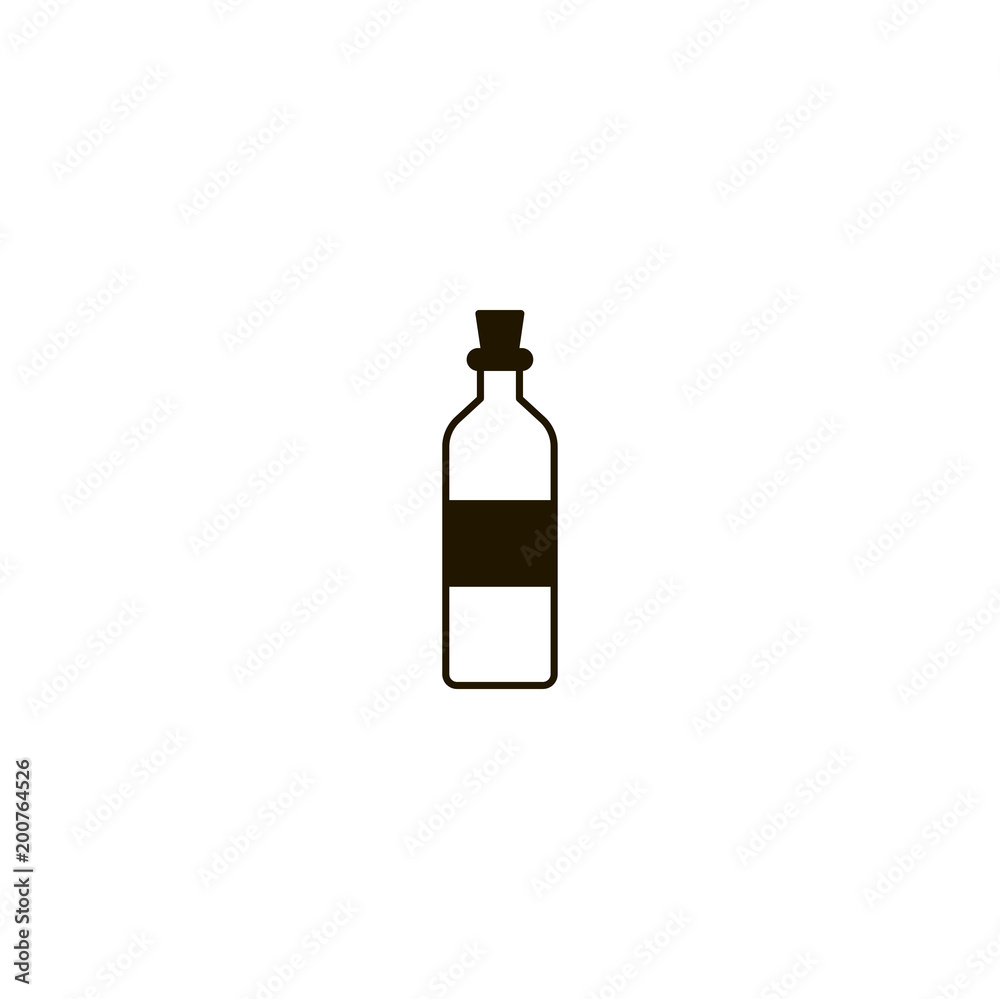 Sticker bottle icon. sign design