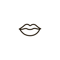 lips icon. sign design