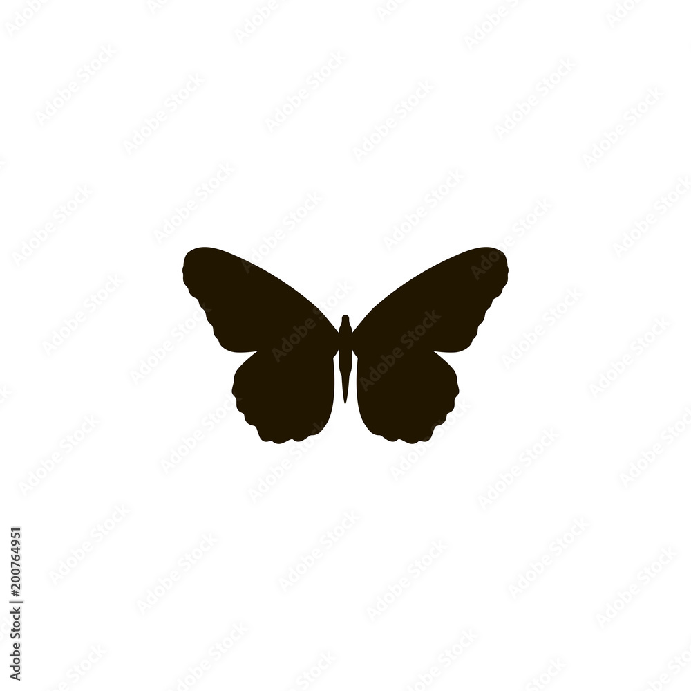 Wall mural butterfly icon. sign design